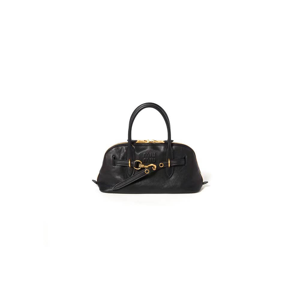 MIUMIU Aventure nappa leather top-handle bag(HIGH-END GRADE)