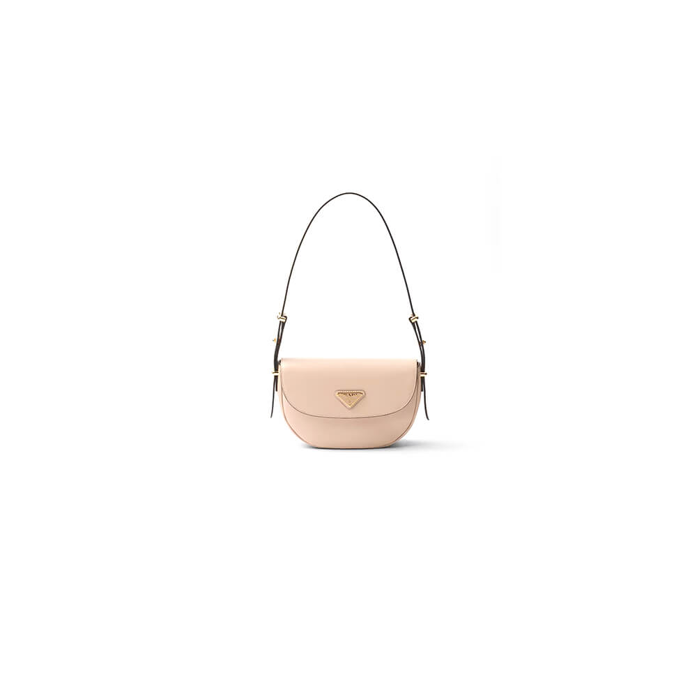Prada Arque leather shoulder bag with flap