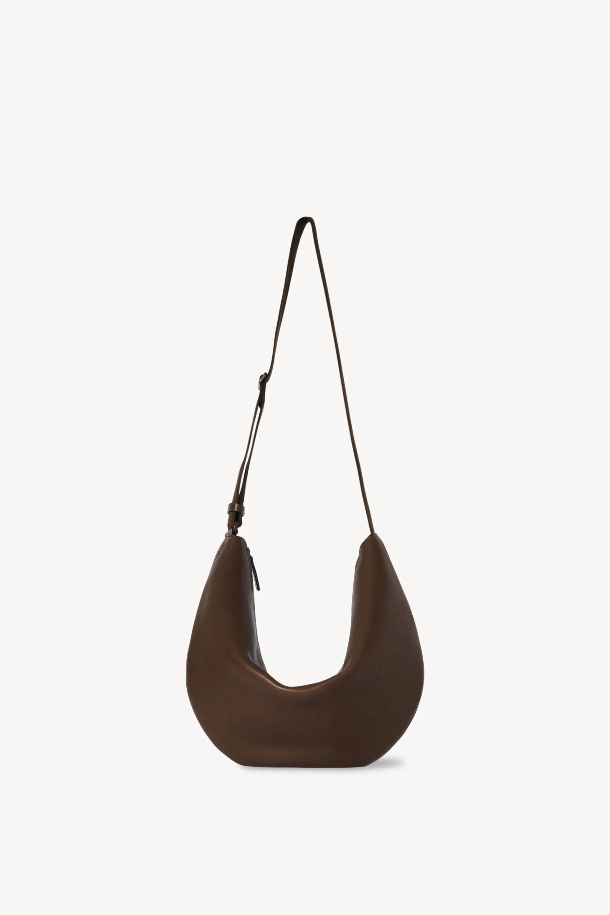 Crossbody Crescent Bag in Leather
