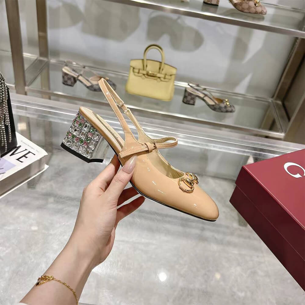 Gucci Women s Horsebit pump with Crystals