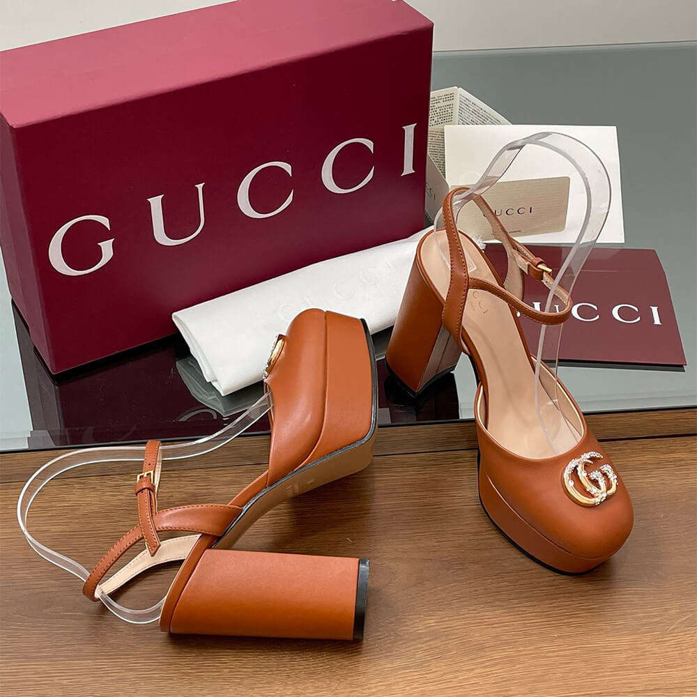 GUCCI Women s platform pump with Double G