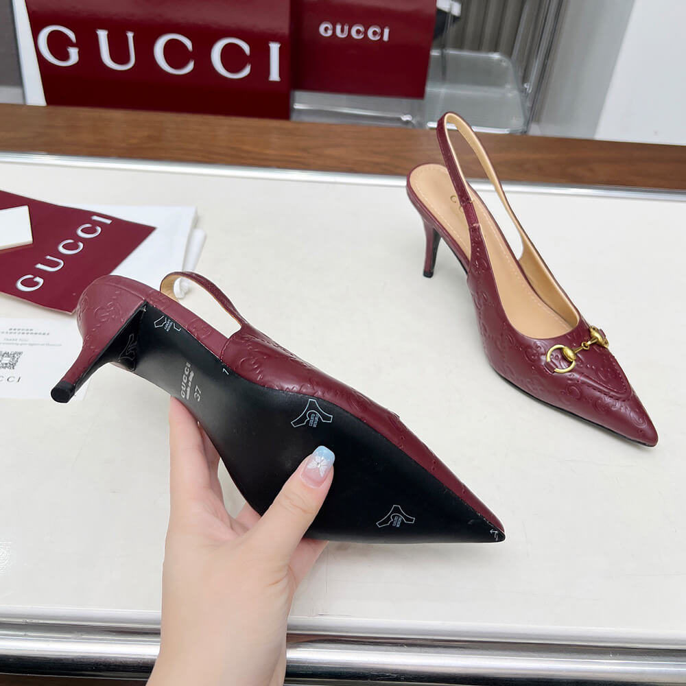 Gucci Women s slingback pump with Horsebit