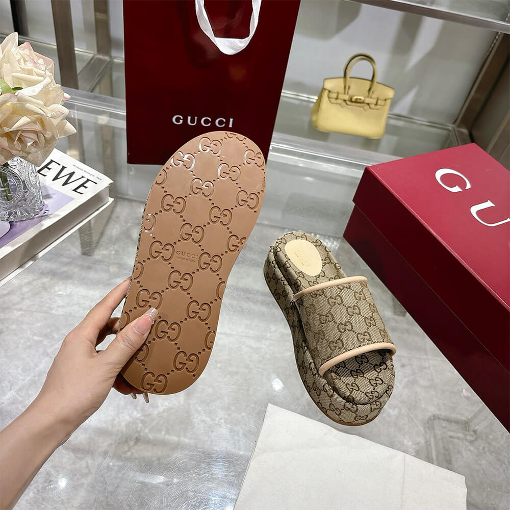 GUCCI Women s GG platform sandal