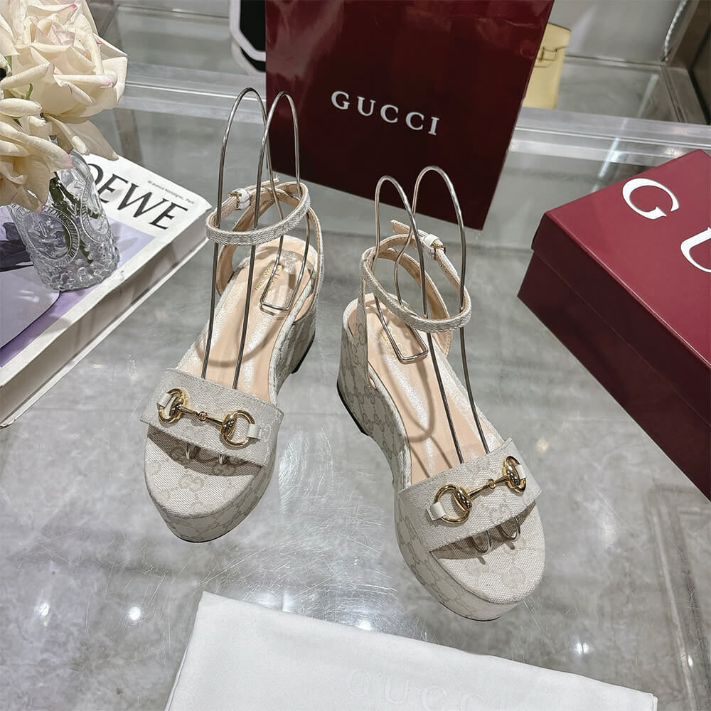 GUCCI Women s Horsebit flatform sandal