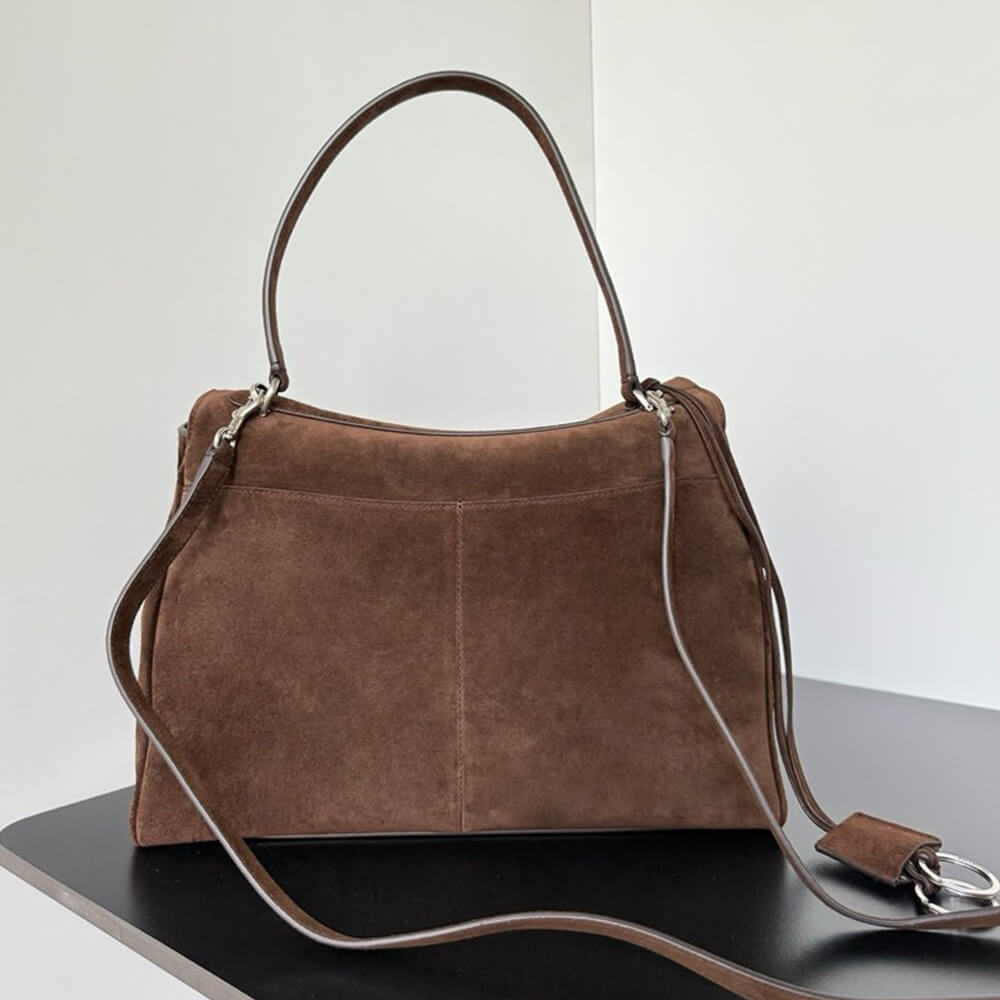 Balenciaga Rodeo Handbag Medium Suede(HIGH-END GRADE)