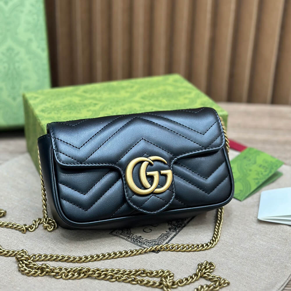GG Marmont matelasse leather super mini bag(high-end Grade)