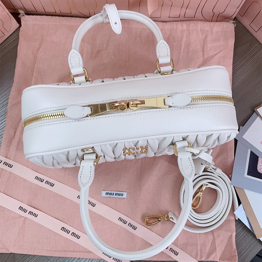 MIUMIU Large Arcadie matelasse nappa Bag(HIGH-END GRADE)