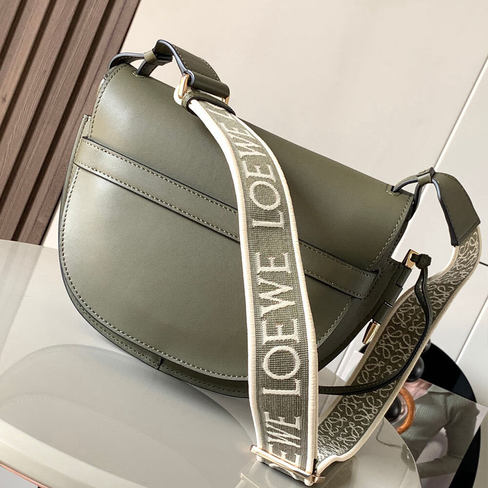Loewe Small Gate bag in soft calfskin and jacquard
