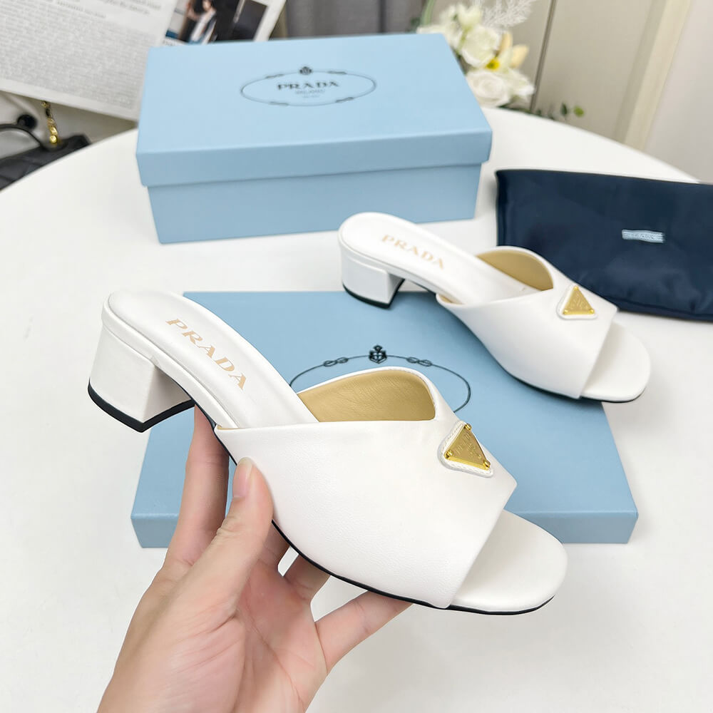 Prada Padded nappa leather sandals