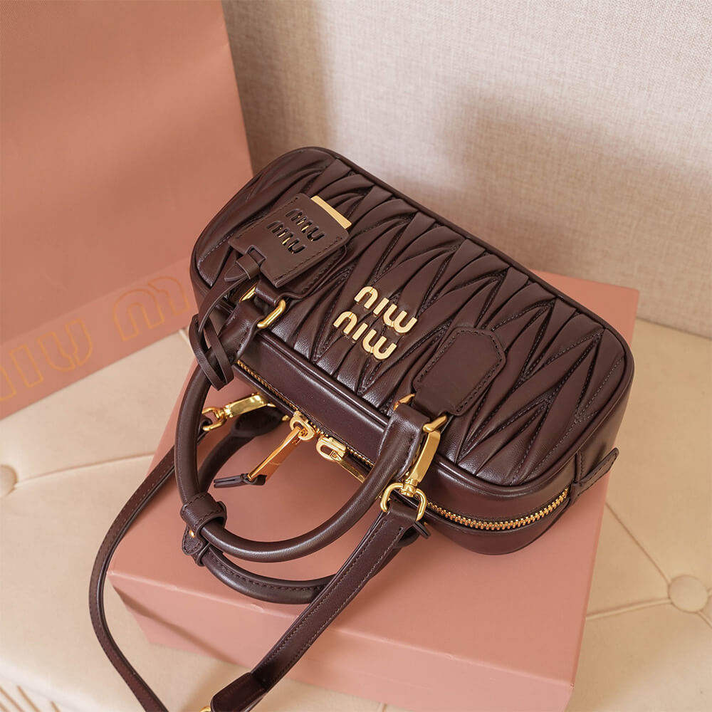 MIUMIU Medium Arcadie matelasse nappa Bag(HIGH-END GRADE)