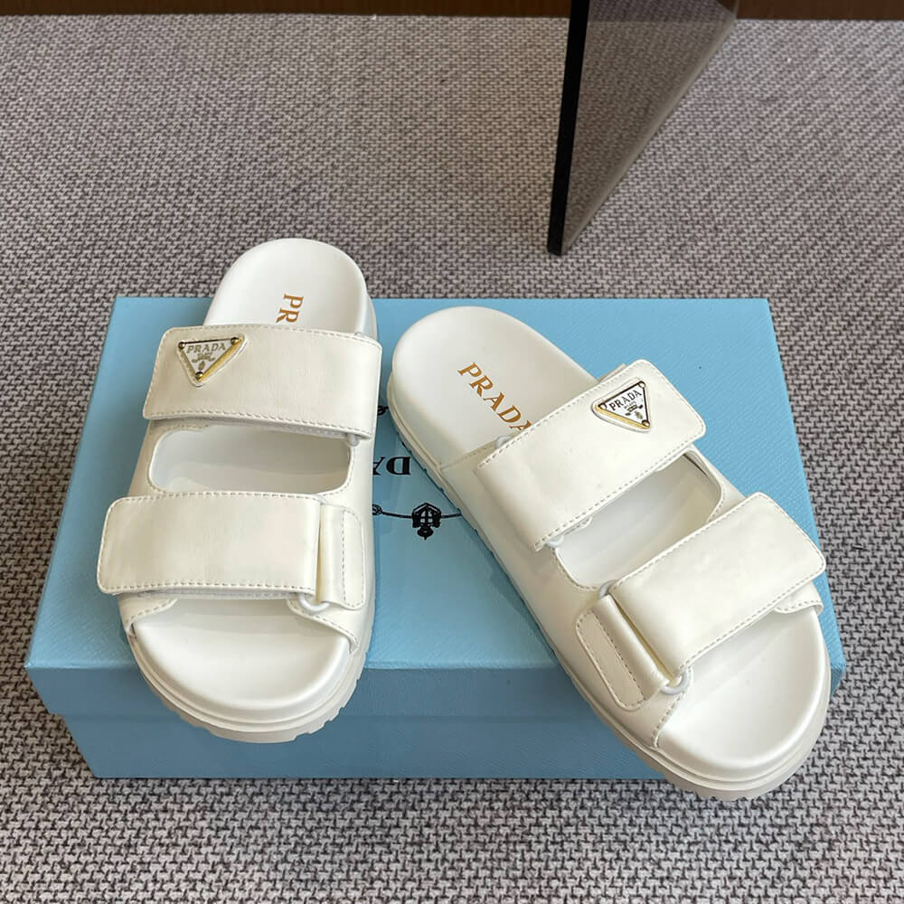 PRADA Nappa leather slides