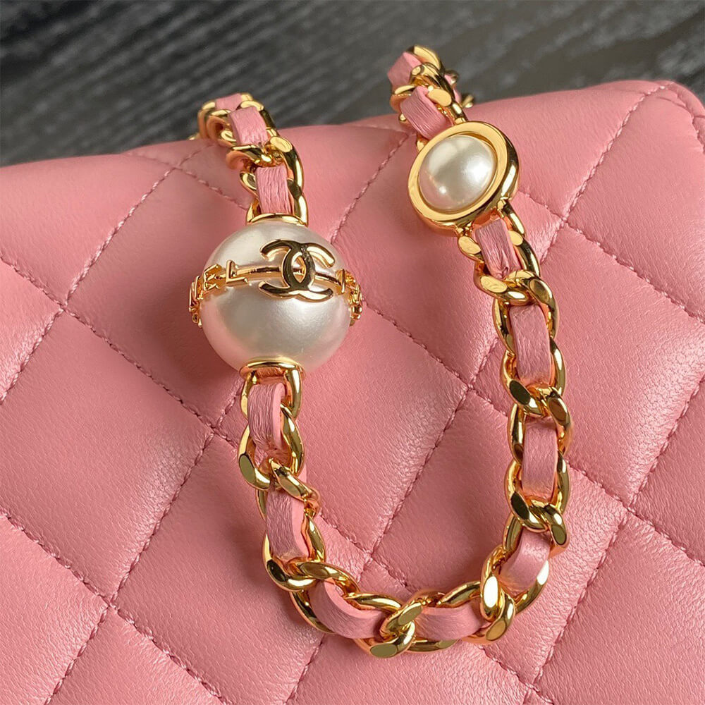 CHANEL Flap Phone Holder with Chain(HIGH-END GRADE)