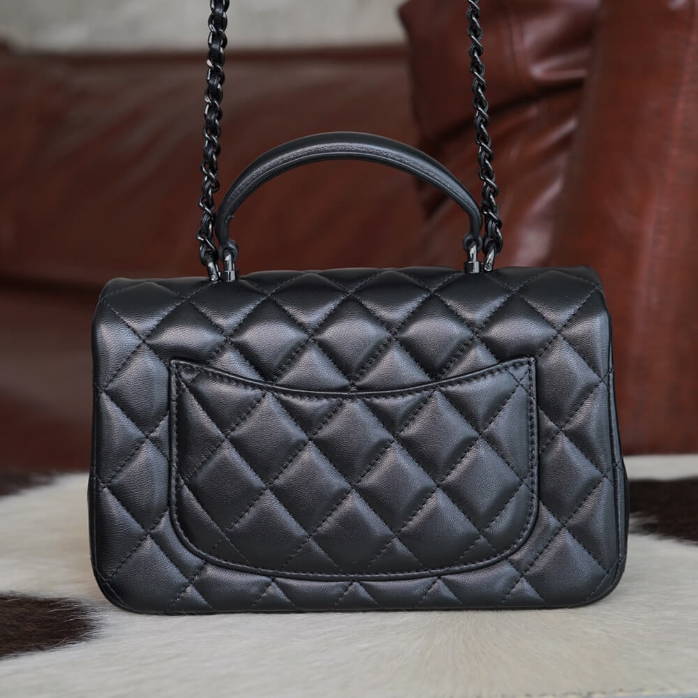 Chanel Mini Flap with Top Handle(HIGH-END GRADE)