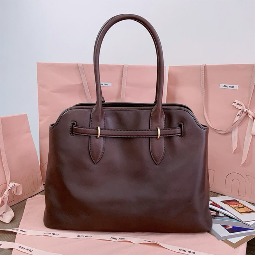 MIUMIU Medium Aventure nappa leather bag(HIGH-END Grade)