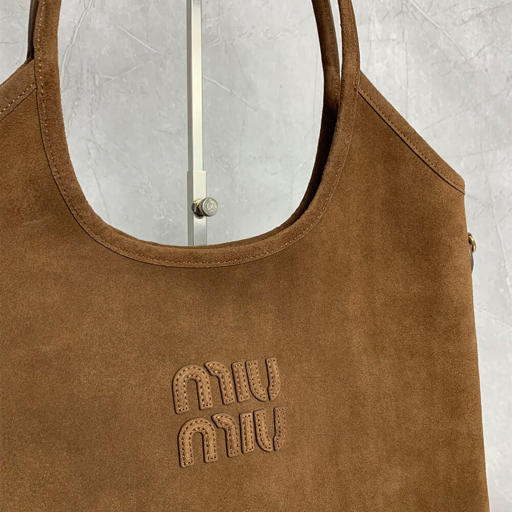 MIUMIU REGULAR IVY Suede bag(HIGH-END GRADE)