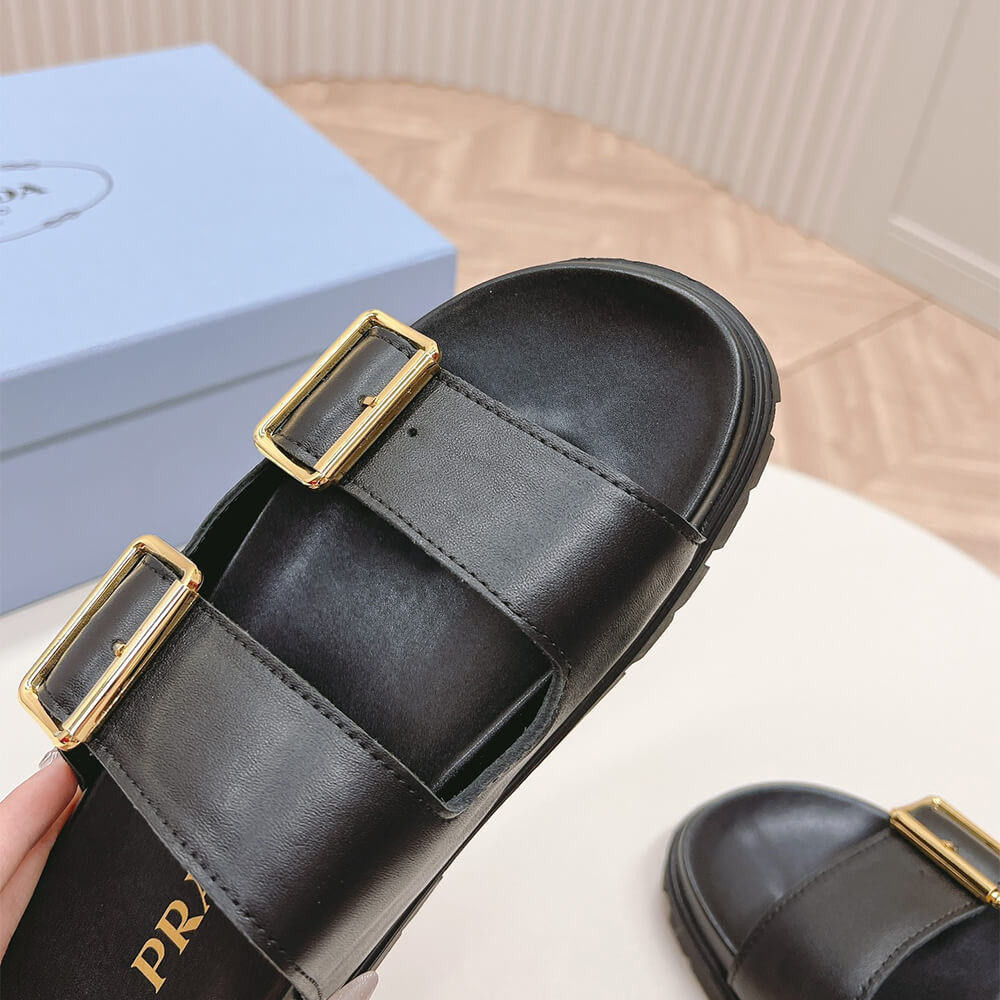 PRADA Nappa leather slides