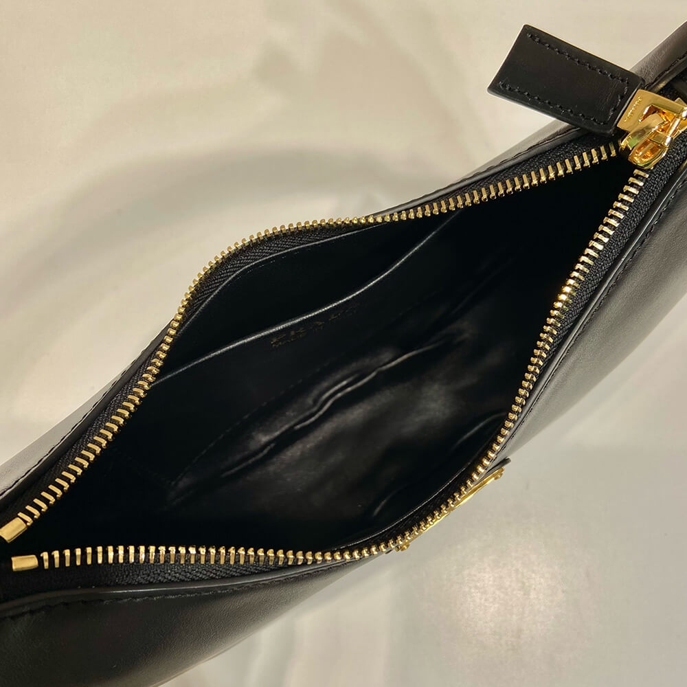 Prada Arqué small leather shoulder bag(HIGH-END GRADE)