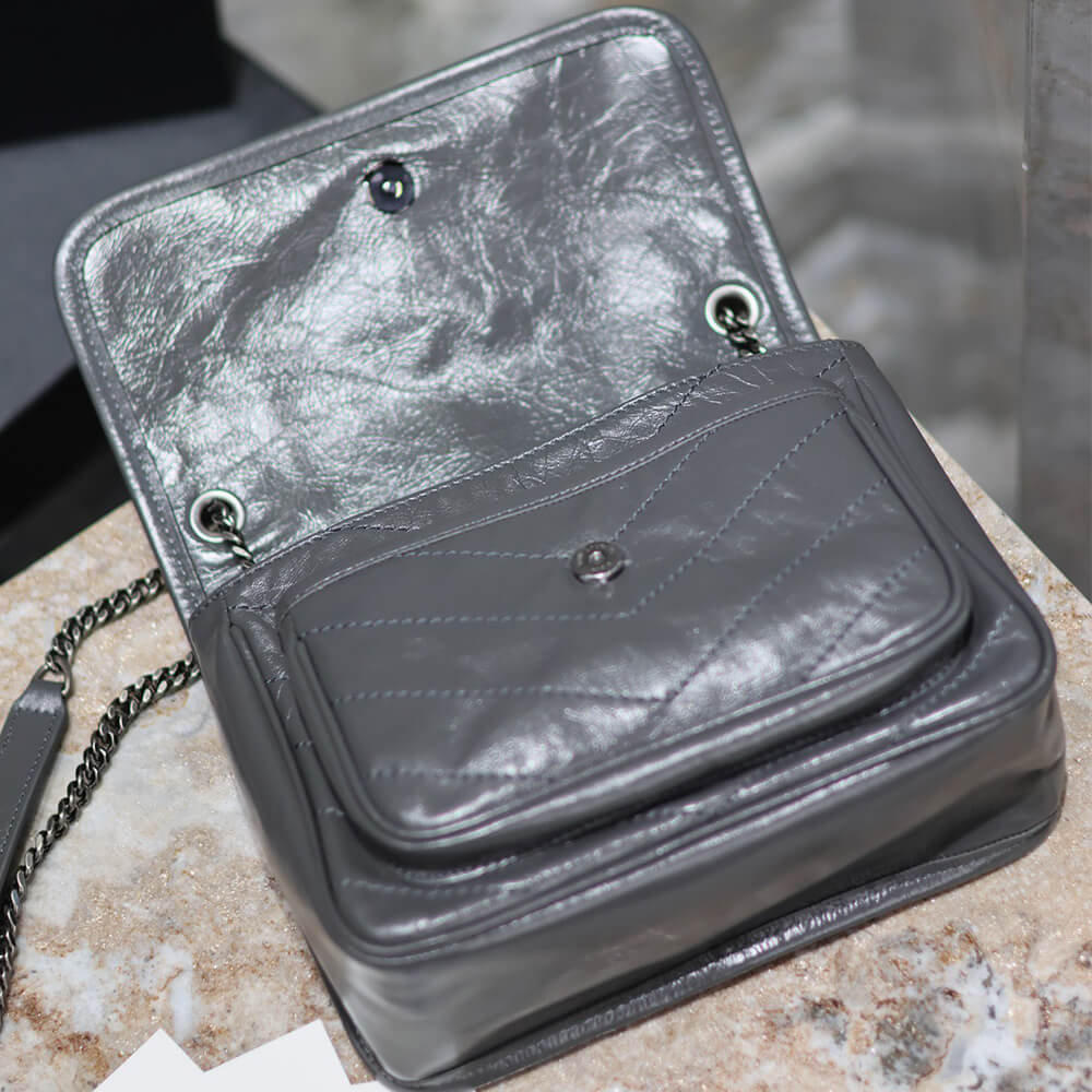 YSL NIKI baby in vintage leather(HIGH-END GRADE)