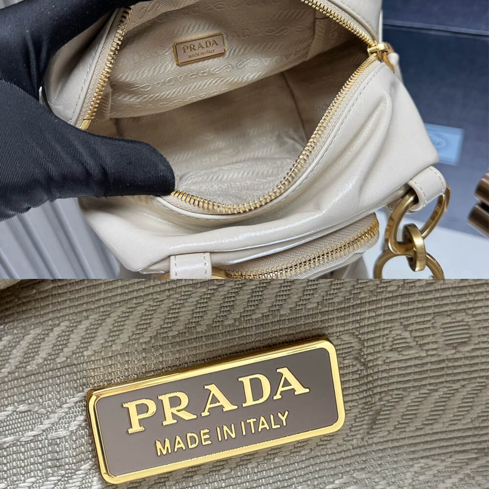 Prada Dangle leather top-handle mini-bag(HIGH-END GRADE)